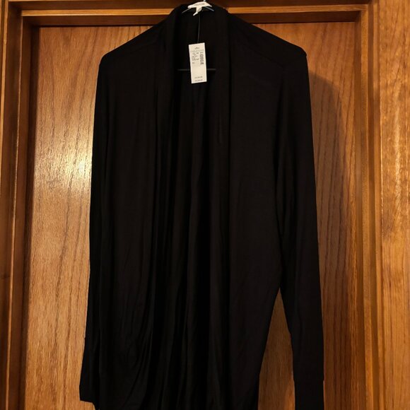 Maurices Slouchy Pocket Cardigan (black) OX - Picture 3 of 4